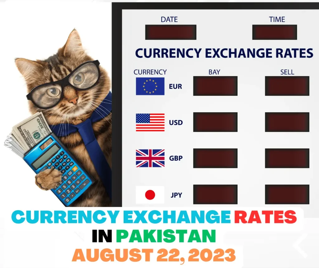Live Currency Exchange Rates in Pakistan Today, August 22, 2023
