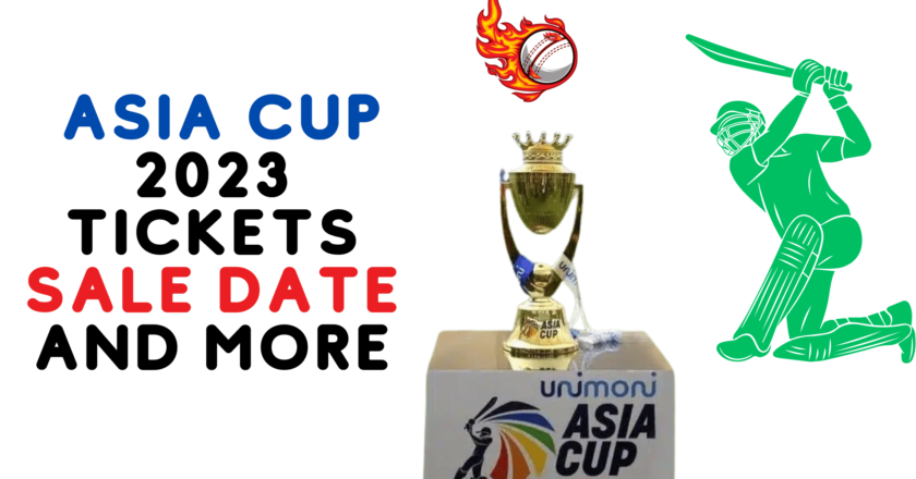 Gear Up for ACC Men’s Asia Cup 2023 Tickets: Sale Date and More