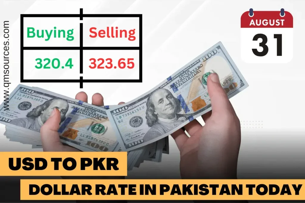 USD to PKR - Dollar Rate in Pakistan Today: August 31, 2023