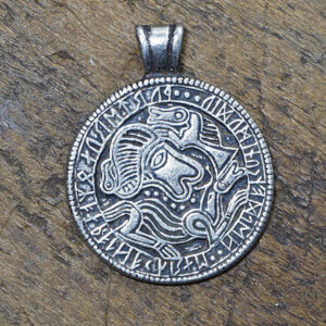 Amulett Brakteat Bronzefarben