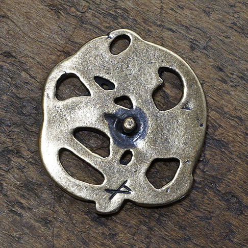 Amulett Drache Messing oder Silberfarben - Image 4