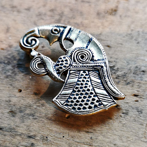 Rabenbrosche Bronze oder Bronzeversilbert - Image 7