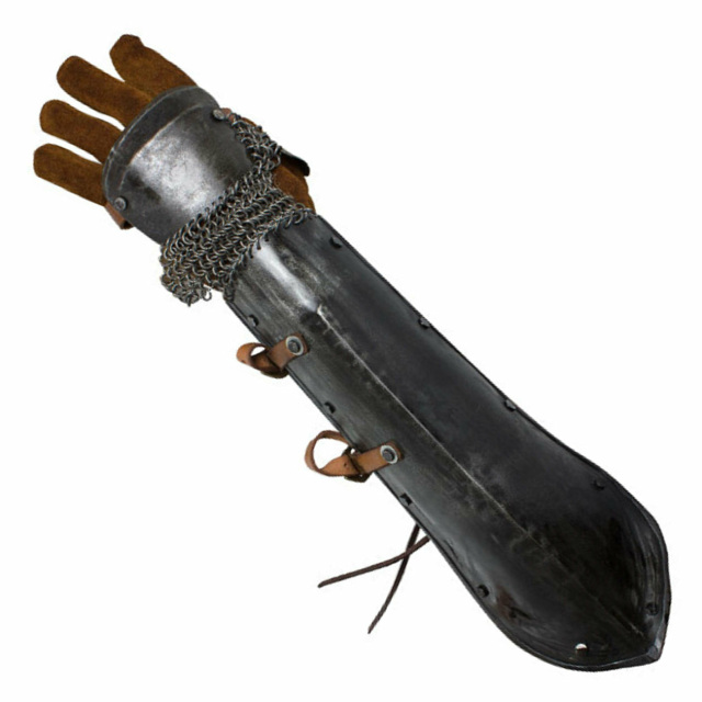 Armschutz Metall dunkel 1Paar