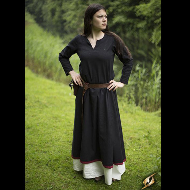 Mittelalter Kleid Schwarz S bis XL