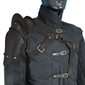 Leder Schulter Schwarz