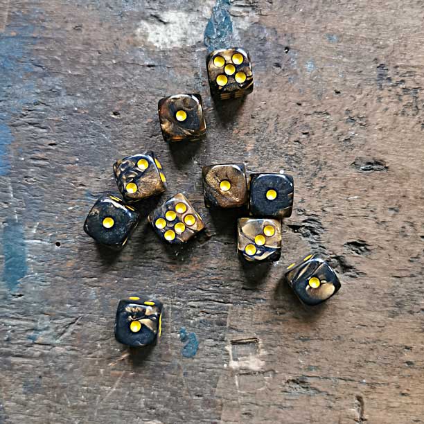 Wurfel Marmoriert 12mm 1Stk. - Image 5