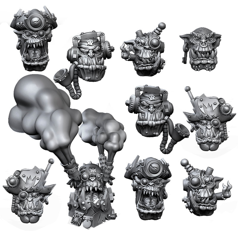 Ork Conv. Kopf Set. 10Stk.