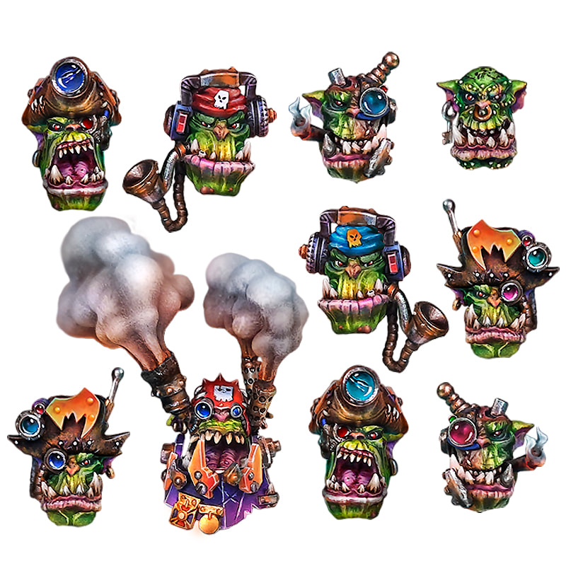 Ork Conv. Kopf Set. 10Stk. - Image 2