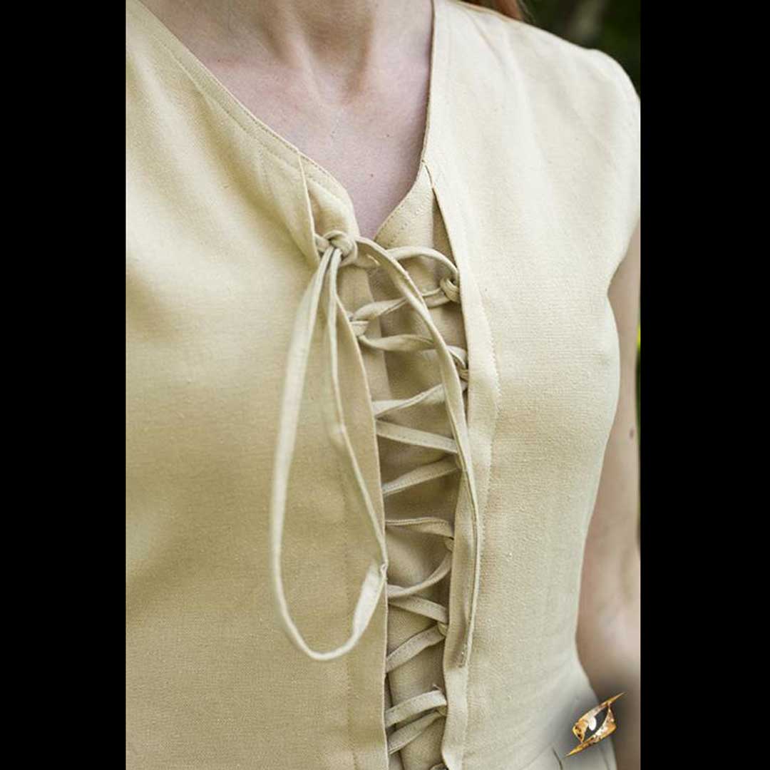 Einfaches Kleid Beige - Image 4