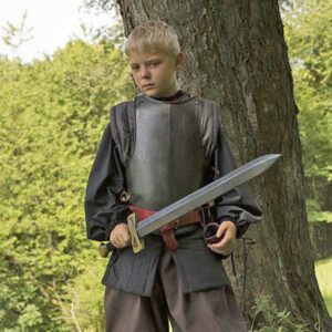 Brustpanzer aus Metall schwarz