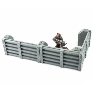 Wellblech Barrikaden