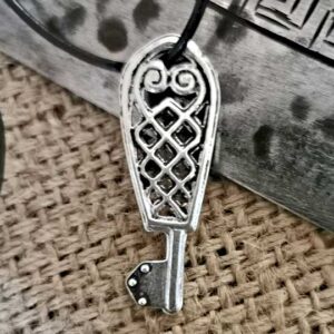 Wikinger Schluessel Bronze Versilbert