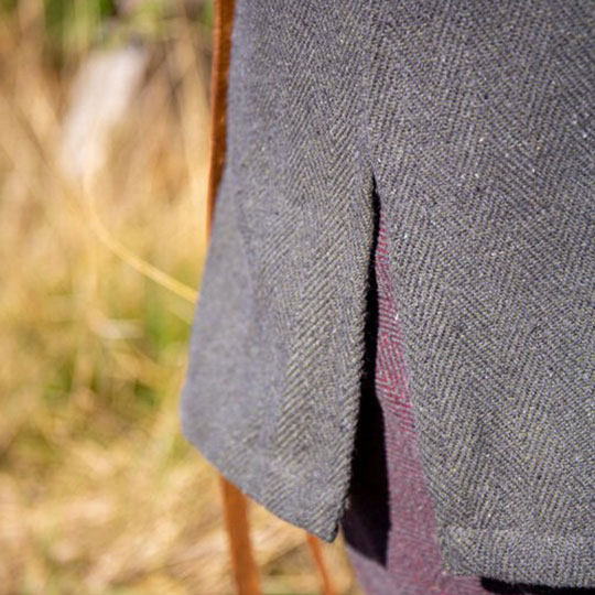 Tunika Fischgrat hellgrau - Image 3