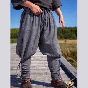 Fischgrat Hosen Grau