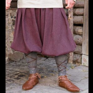 Rus Fischgrat Hosen dunkelrot