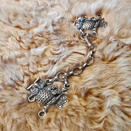 Eule Fell oder Umhangschliesse - Image 2