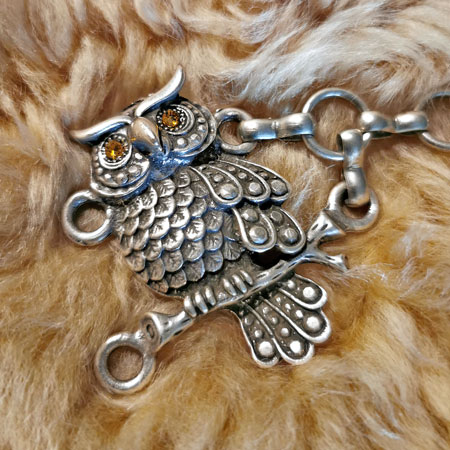 Eule Fell oder Umhangschliesse - Image 3