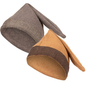 Mutze Wolle Grau/Beige