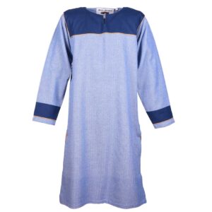 Tunika Fischgrat Blau