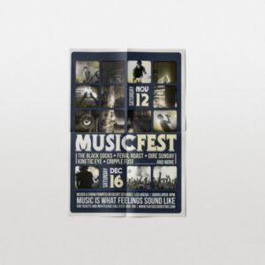 folded poster printing london