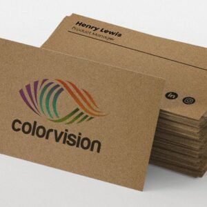 brown kraft business card printing london
