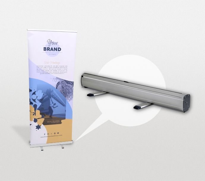 pull up roller banner printing london