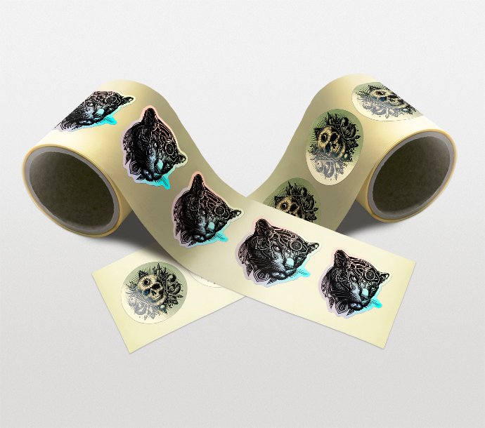 gloss sticker roll printing london